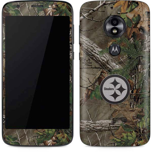 NFL Pittsburgh Steelers Realtree Xtra Green Camo Moto E5 Play Skin